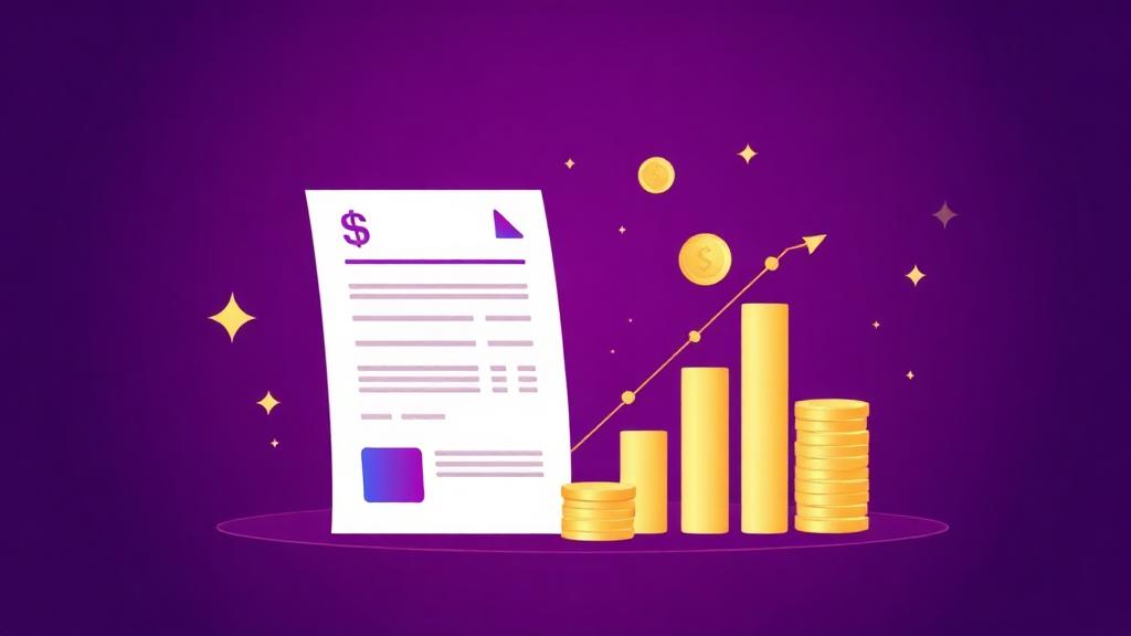 Finance illustration for the article: Auto-splitting a Year of Invoices by Vendor